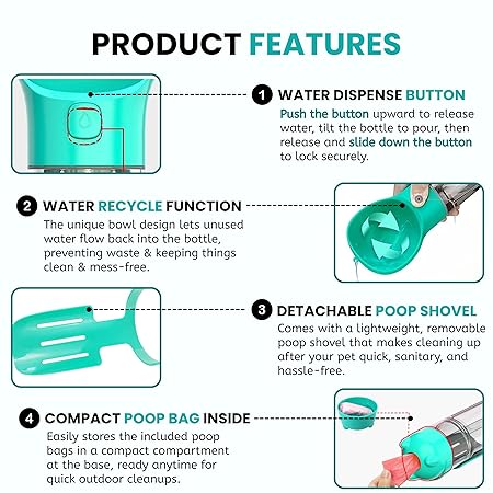 3 in 1 Portable Pet Bottle