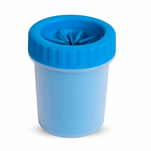 Enhanced pet paw cleaning cup